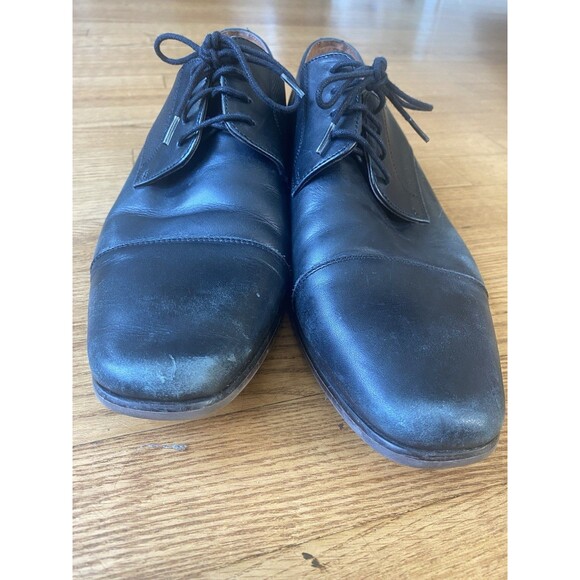 Florsheim Men\'s Shoe Size 9.5 D Postino Cap Toe Oxford Leather Black 15149-001